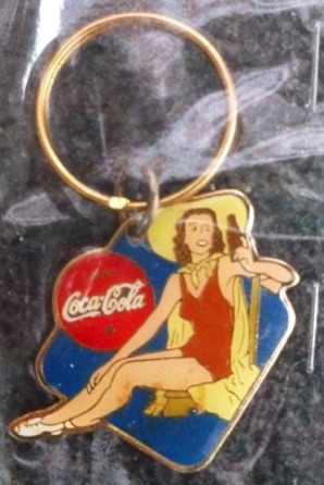 93129-2  € 3,00 coca cola ijzeren sleutelhanger